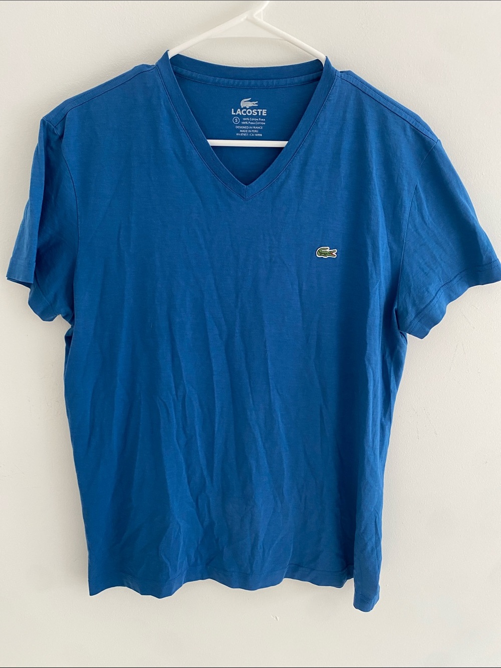 Lacoste Pima Cotton Pima Cotton S/S T-Shirt Cobalt Blue